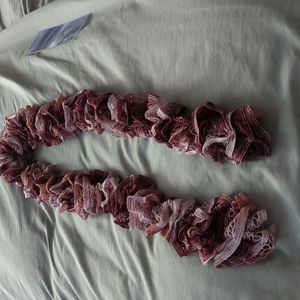 Hand-knitted scarf